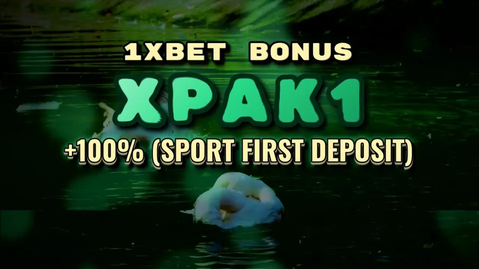 1xBet welcome bonus, how the XPAK1 promo code works on a first deposit